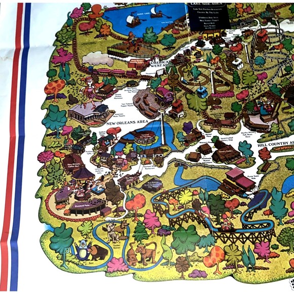 1973 Opryland Theme Park Souvenir Map Rare Excellent Shape - 52 Years Old - Picture 6 of 9
